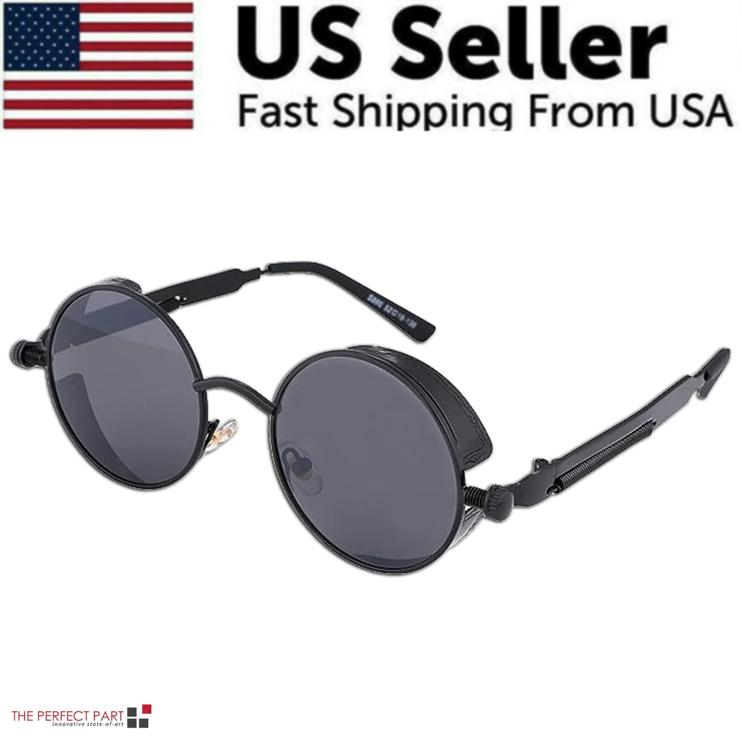 Retro Round Polarized Sunglasses- Men & Women