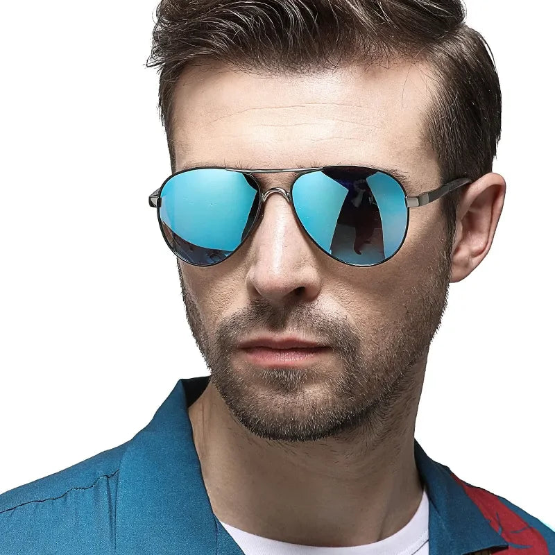 Men's Polarized Pilot Sunglasses UV400