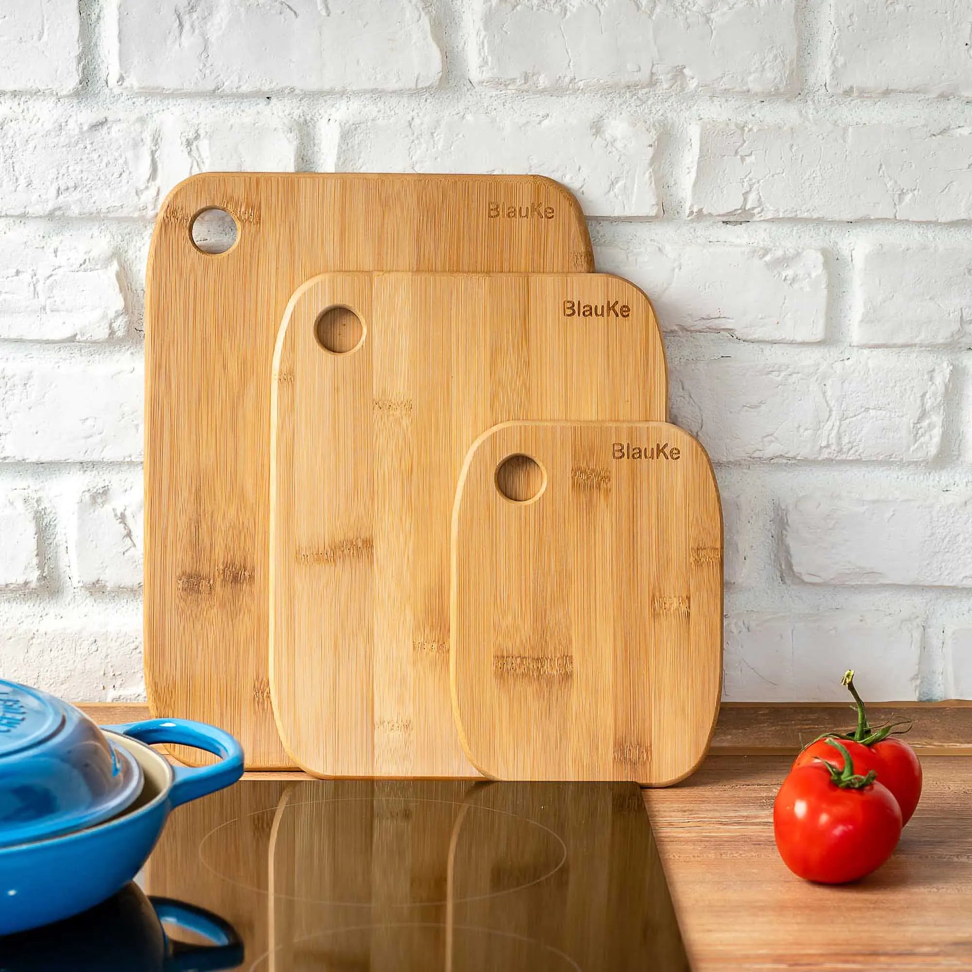 Wooden Cutting Boards for Kitchen - Bamboo Chopping Board Set of 3 - Assortique. Inc