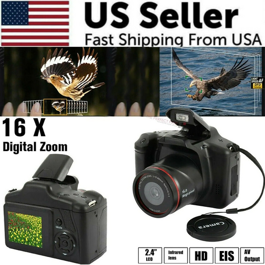 Digital Camera 3.0 Inch TFT LCD Screen 16X Zoom HD 16MP 1080P Anti-Shake Mic