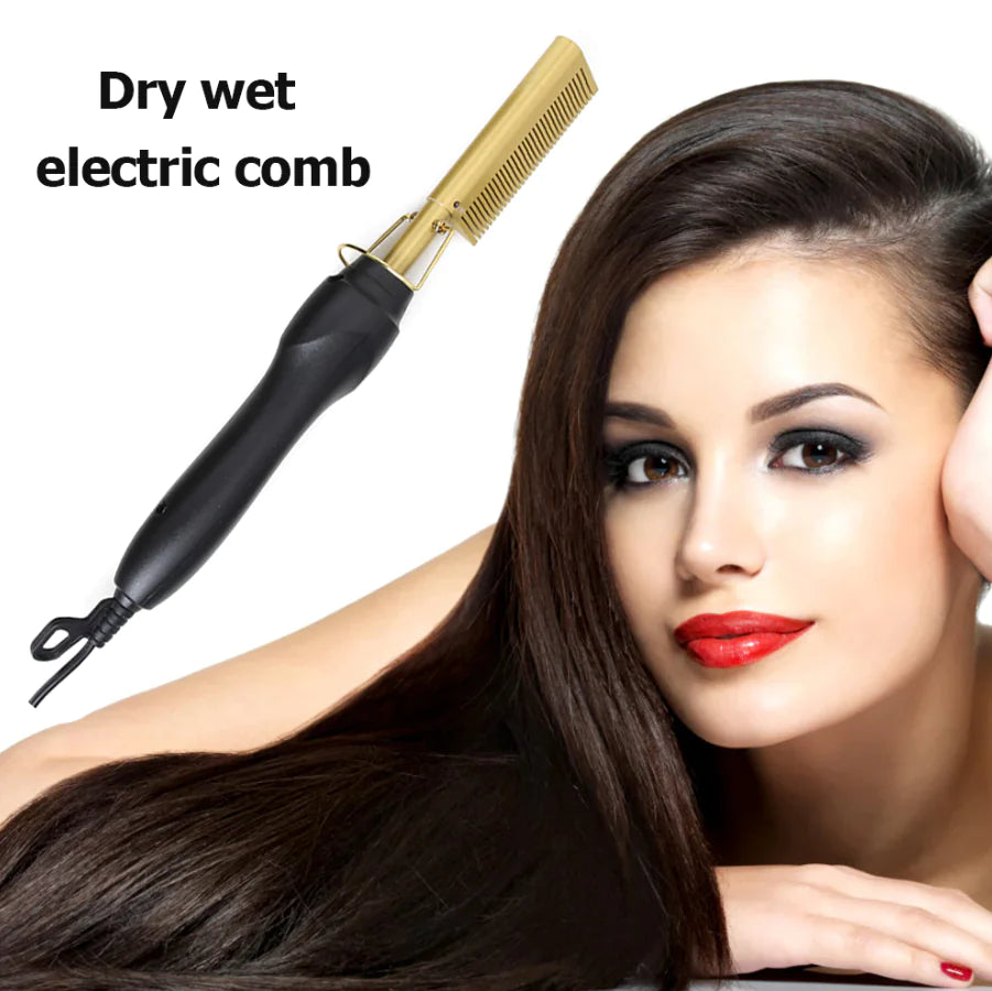 Hair Straightener Comb Pro Electric Beard Straightening Comb