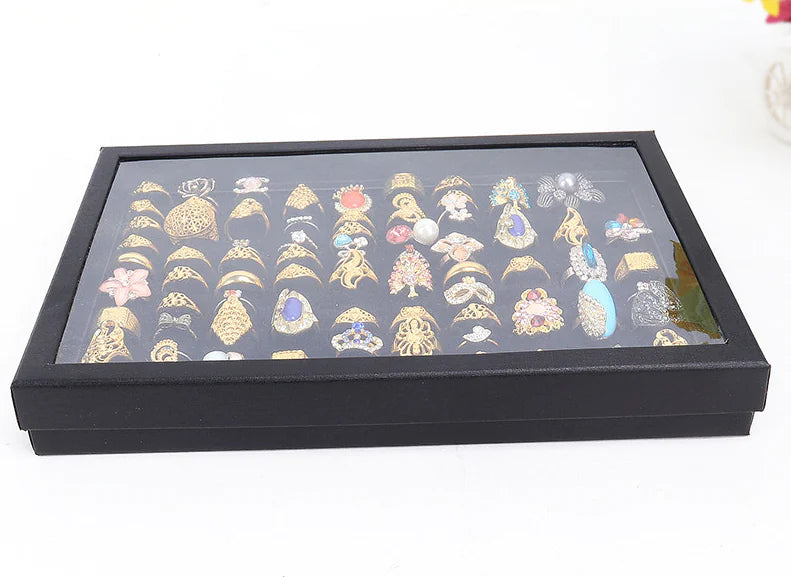 100 Slot Jewelry Ring Display Organizer Tray