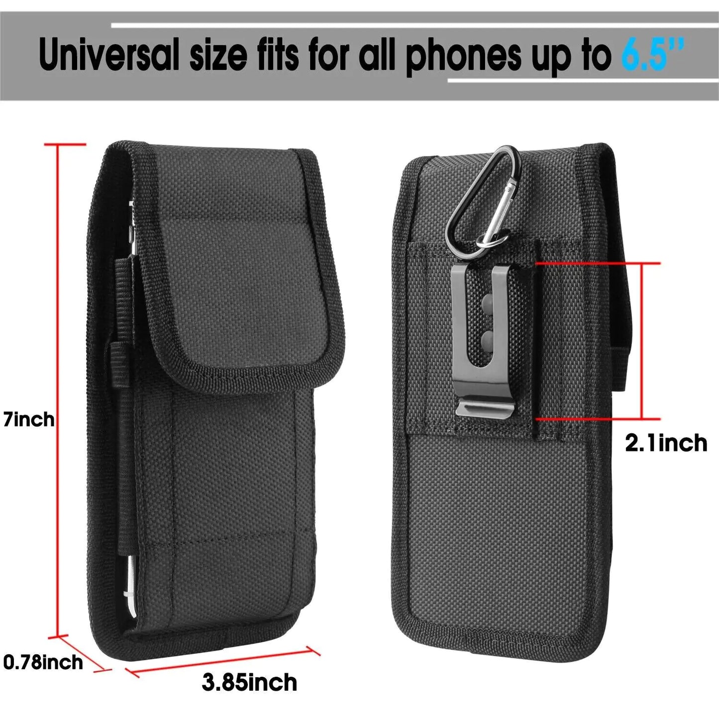 Vertical Phone Holster with Belt Clip