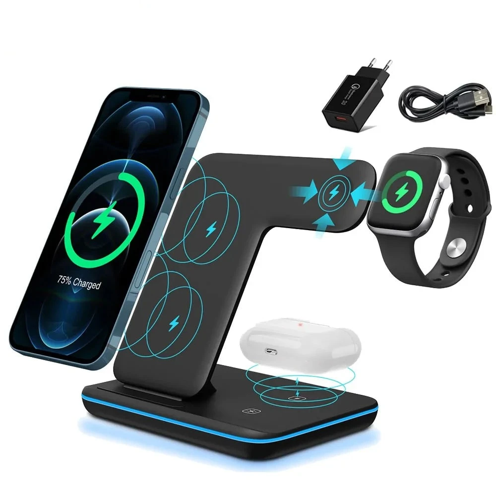 Magnetic Wireless Charger Stand For Apple Watch and iPhone
