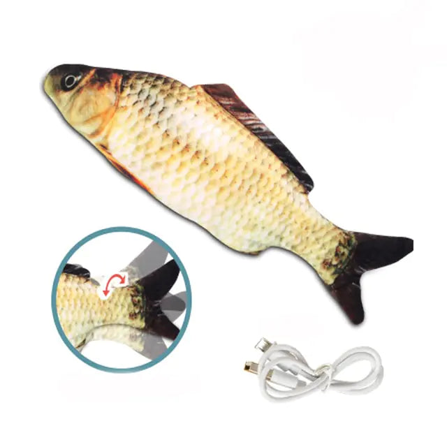 Interactive Electronic Floppy Fish Toys for Pets l Assortique