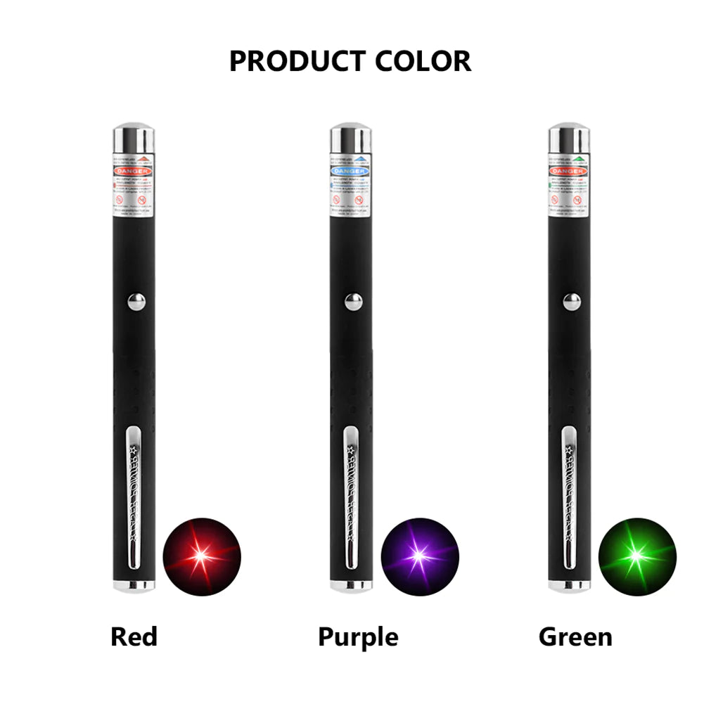 3 Packs 900 Mile Laser Pointer Pen Green Blue Red Light Visible Beam Laser