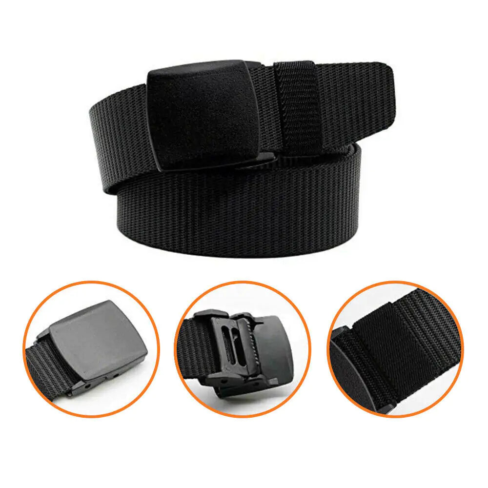 Men's Plastic Cam Buckle Nylon Belt