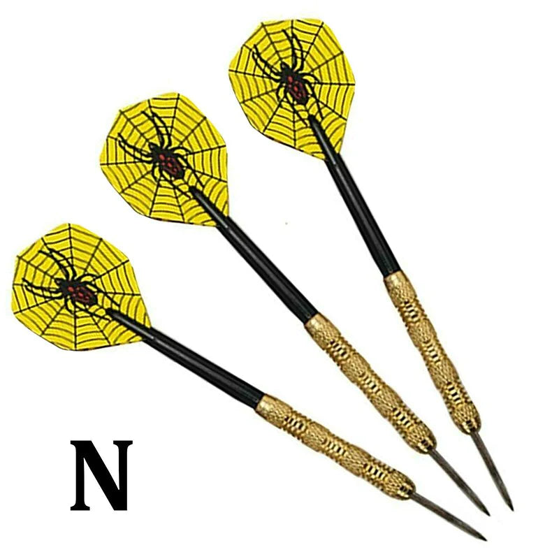 5 Set Professional Steel Tip Darts with Slim Barrels & Flights