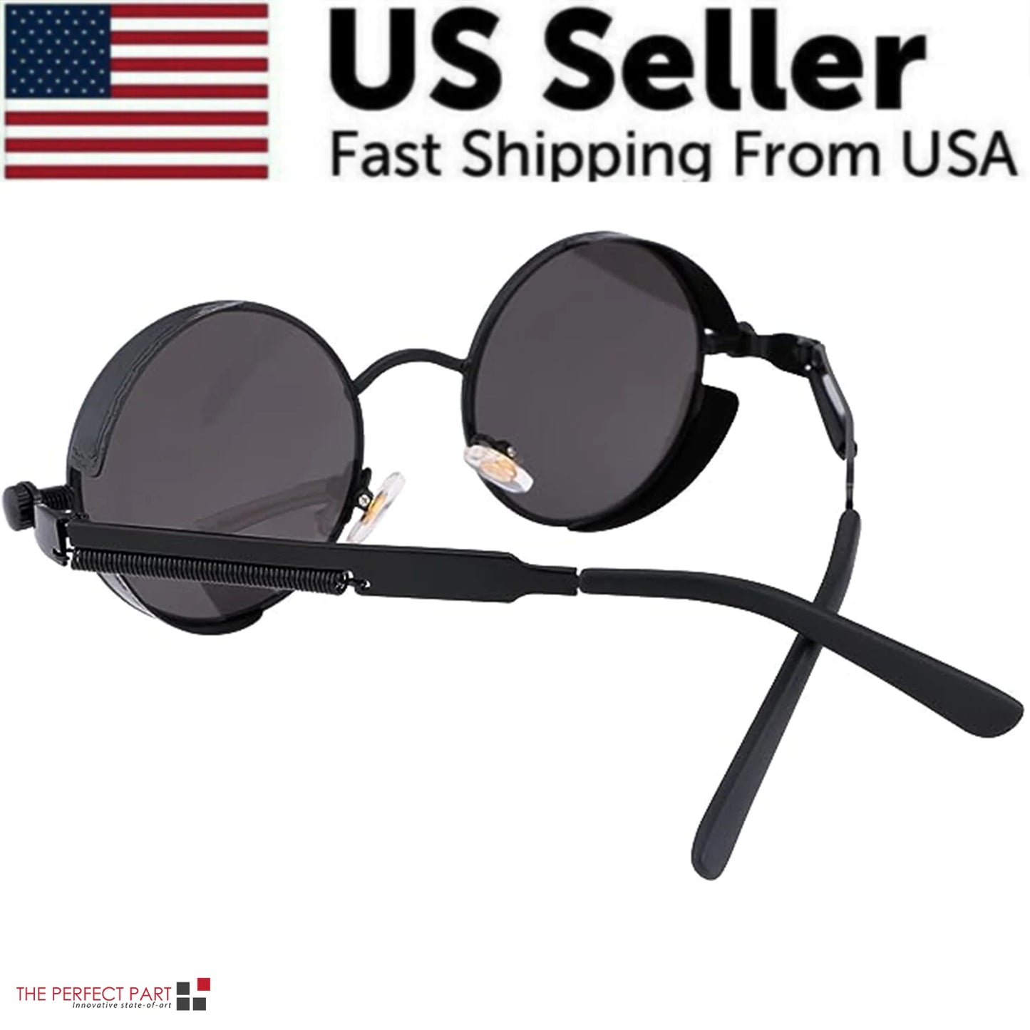 Retro Round Polarized Sunglasses- Men & Women