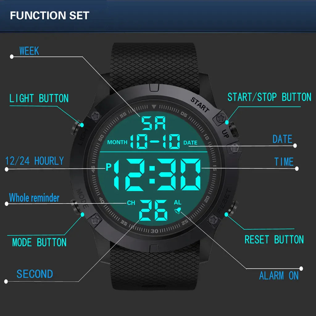 Waterproof Digital Sports Watch