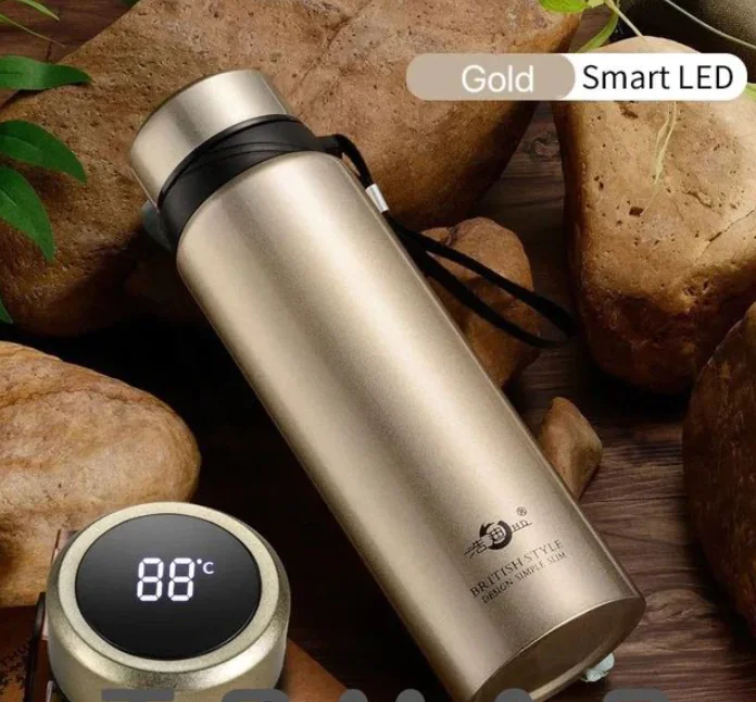 Gold Thermal Thermos - Assortique