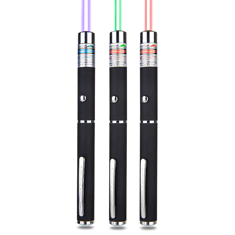 3 Packs 900 Mile Laser Pointer Pen Green Blue Red Light Visible Beam Laser