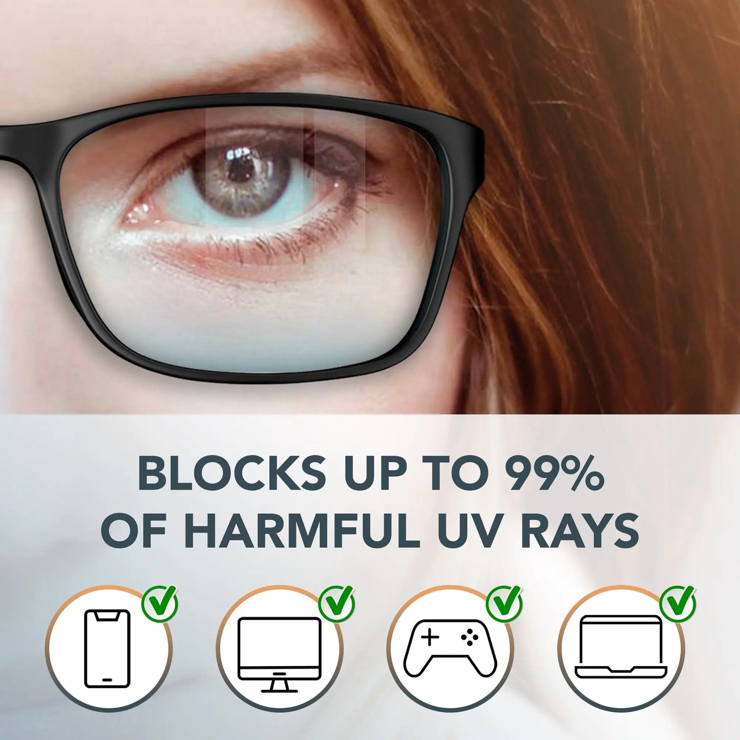 Stylish Blue Light Blocking Glasses for Women or Men