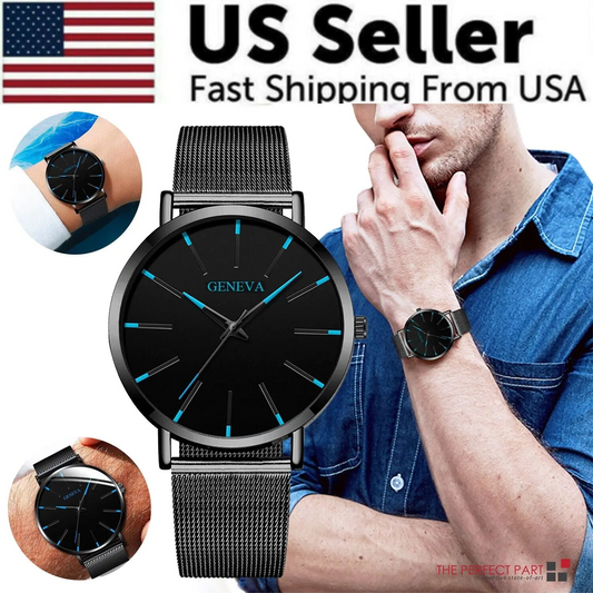 Waterproof Men's Watch Stainless Steel Quartz