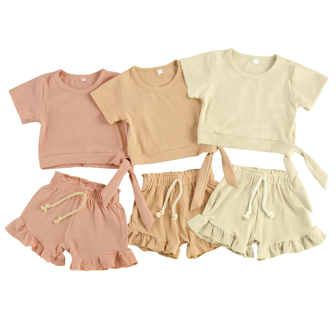 Trendy 2 Pieces Baby Summer Clothes Set with Feel the Breeze