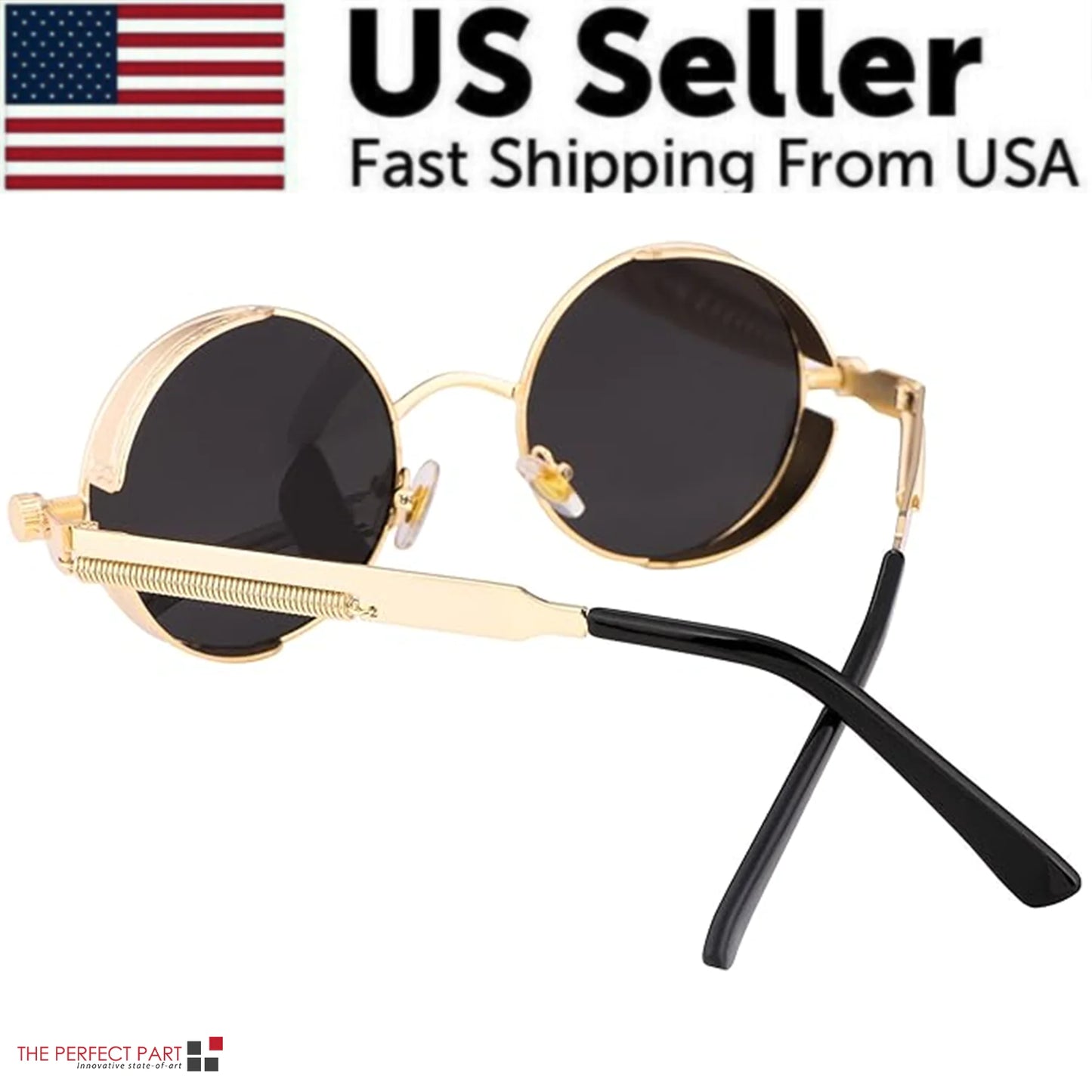 Retro Round Polarized Sunglasses- Men & Women