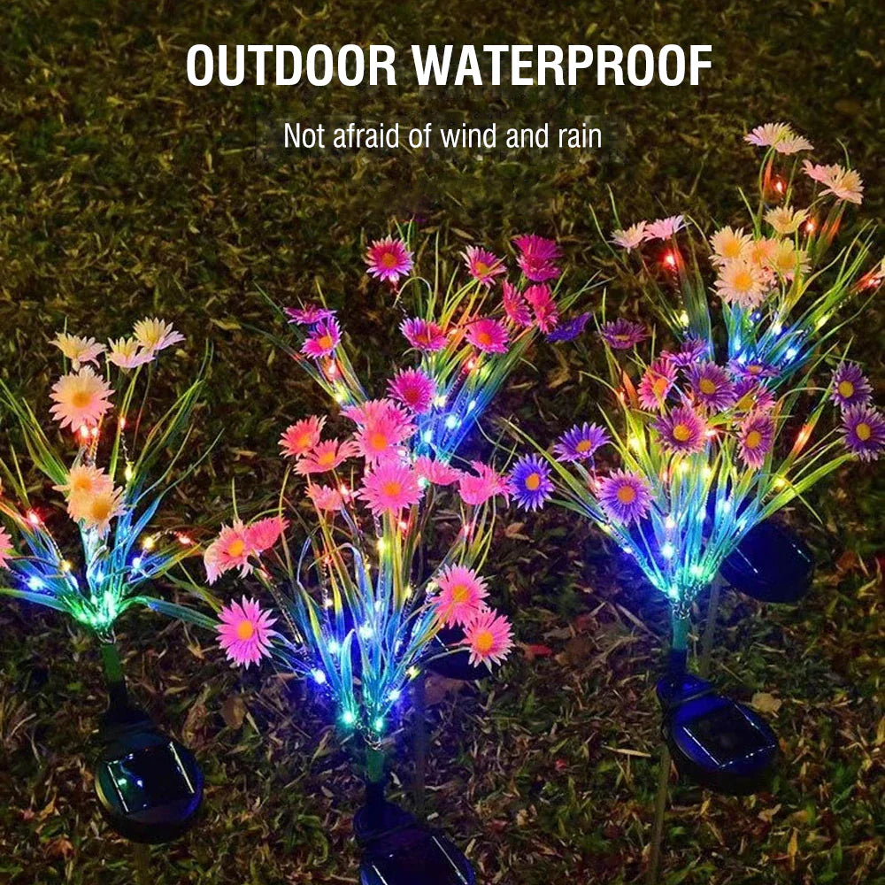 Solar Garden LED Flower Lights