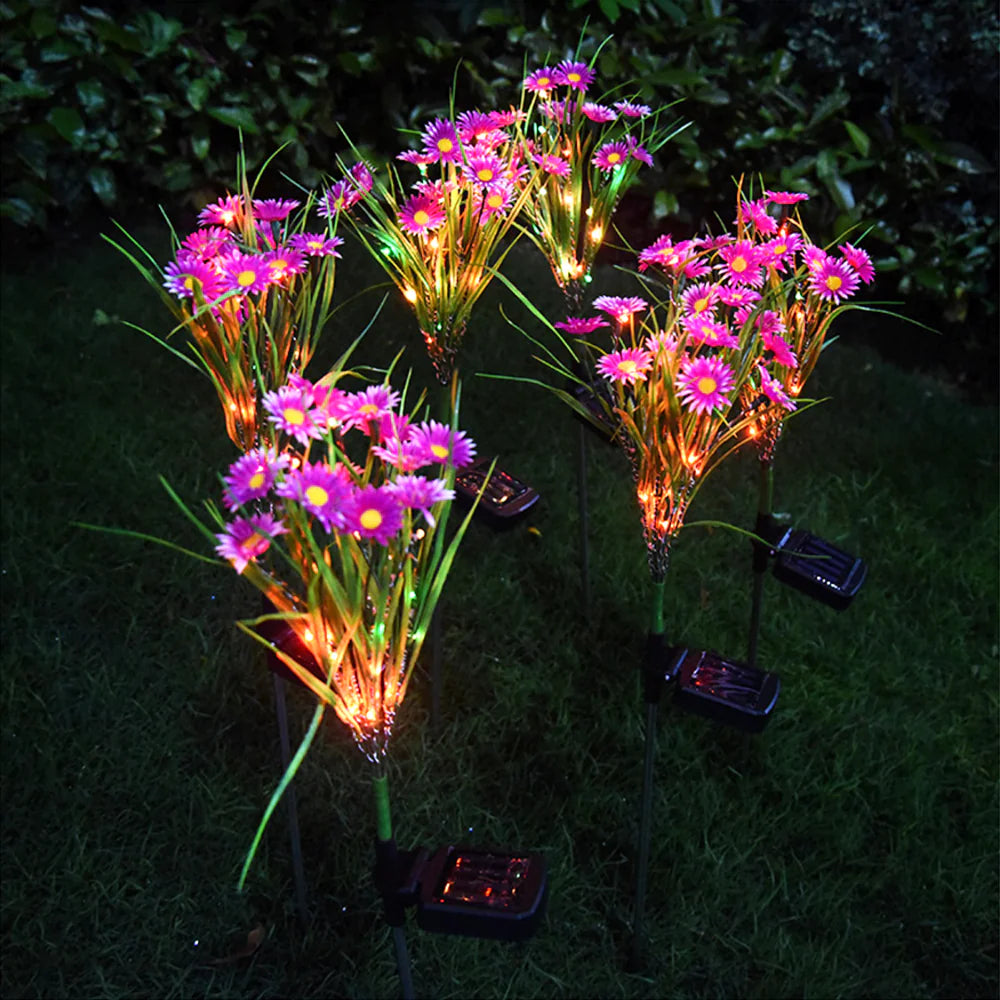 Solar Garden LED Flower Lights