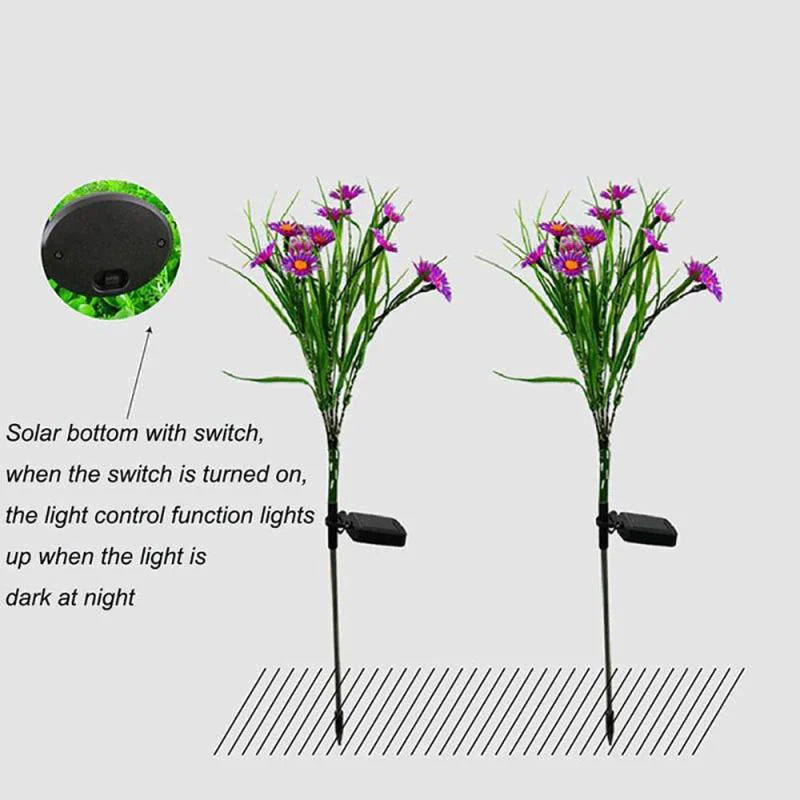 Solar Garden LED Flower Lights