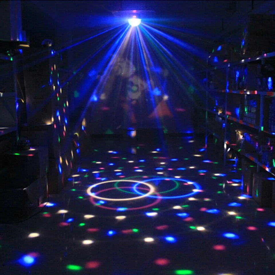 Disco Party Lights Strobe LED DJ Ball Sound Activated Bulb Dance Lamp Decoration