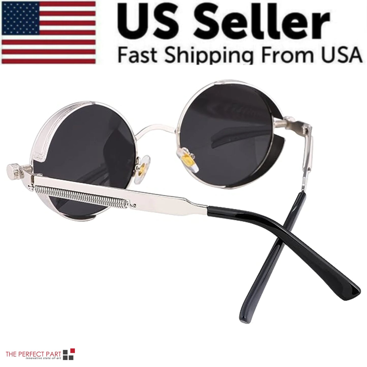 Retro Round Polarized Sunglasses- Men & Women