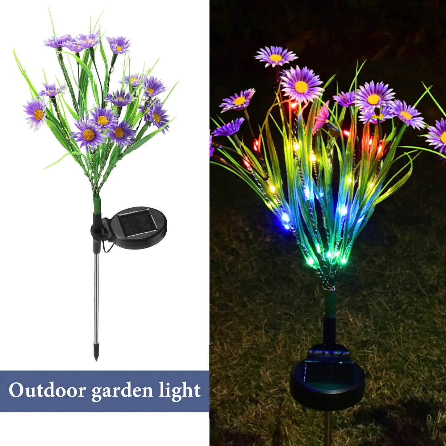 Solar Garden LED Flower Lights