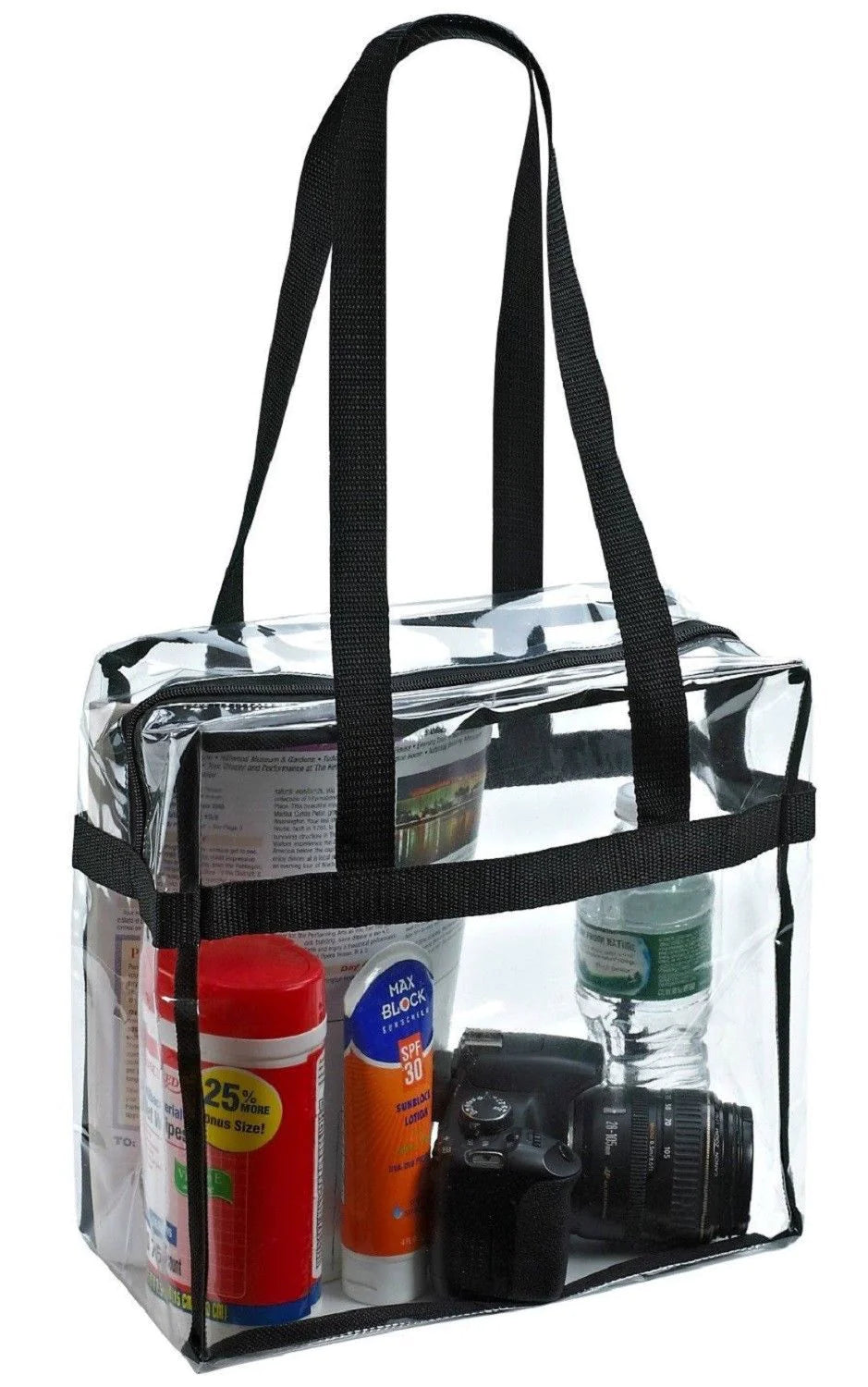 2x Clear PVC Tote Bags – Stadium-Ready & Stylish