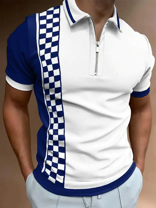 Classic Men's Knit Polo Shirt Stylish and Versatile