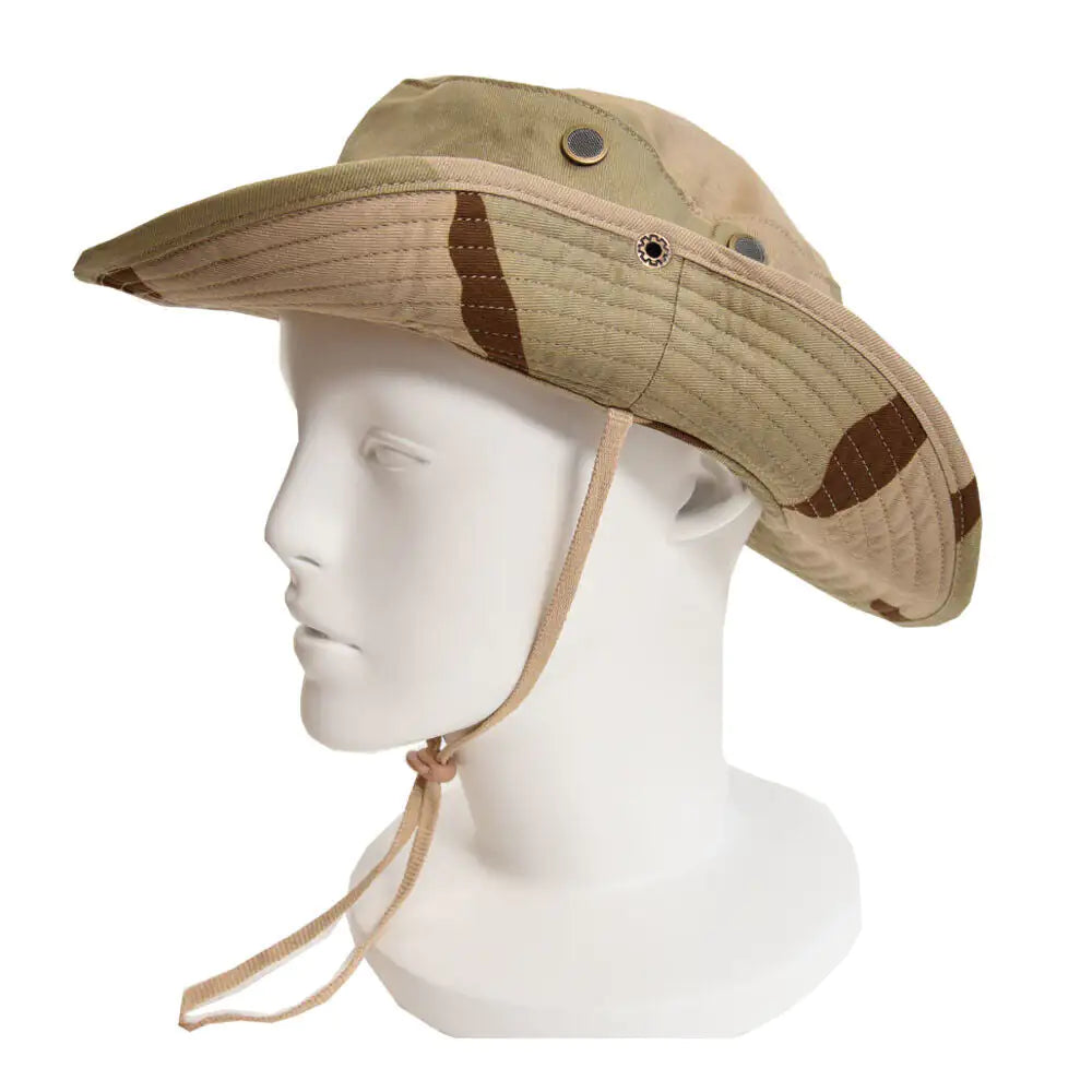 Outdoor Boonie Hat - Fishing, Hunting & Safari Wide Brim Sun Cap