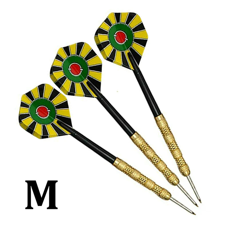 5 Set Professional Steel Tip Darts with Slim Barrels & Flights