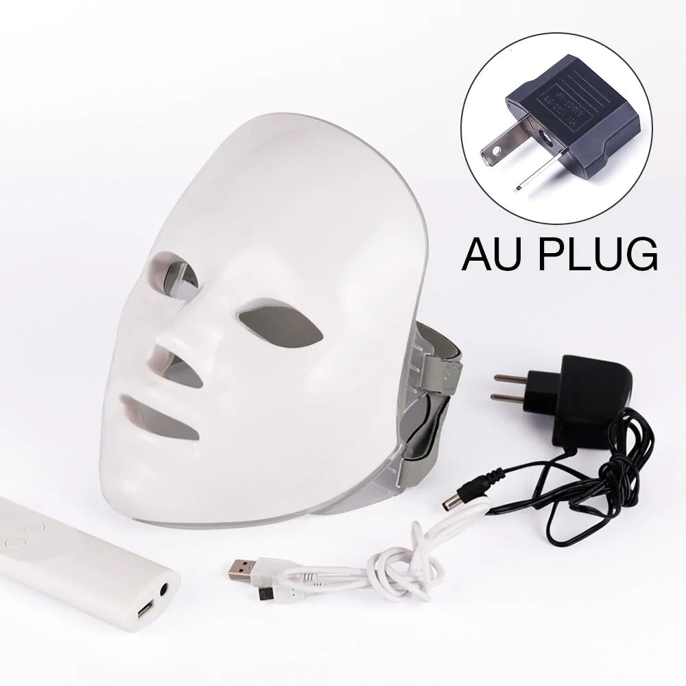 7 Color LED Photon Therapy Facial Mask