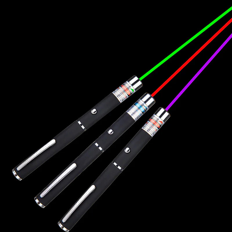 3 Packs 900 Mile Laser Pointer Pen Green Blue Red Light Visible Beam Laser