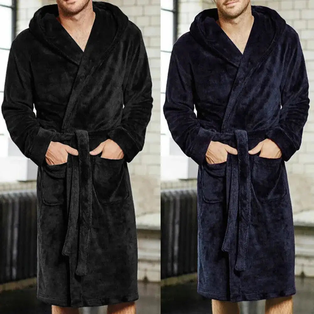 men's cotton bathrobe