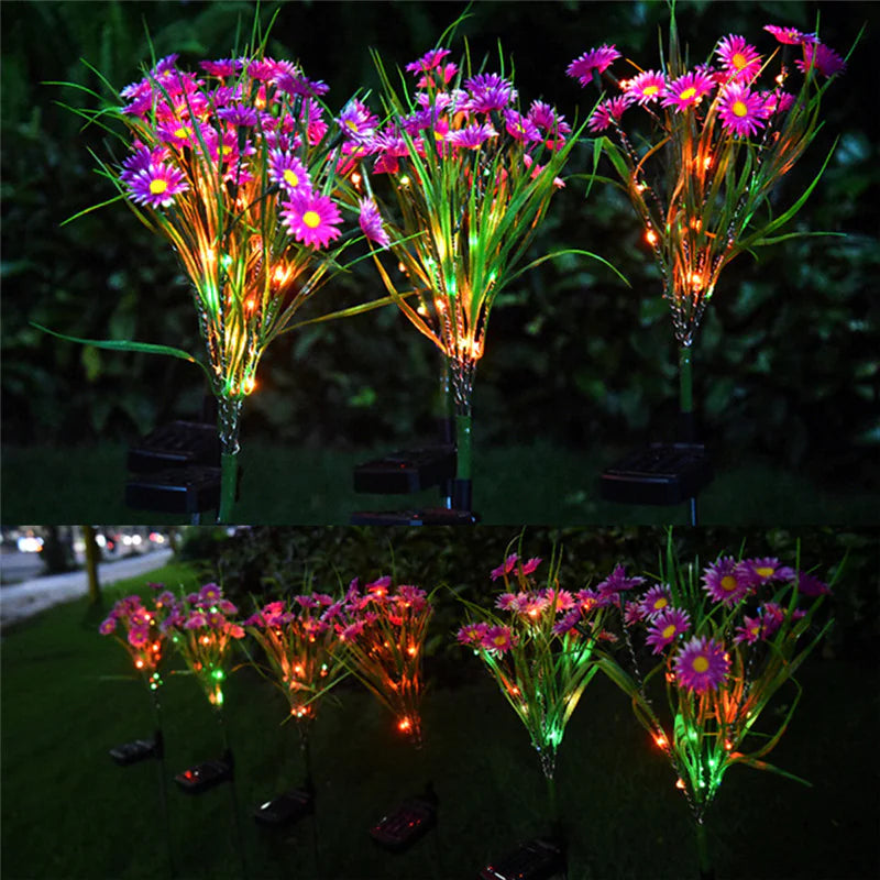 Solar Garden LED Flower Lights