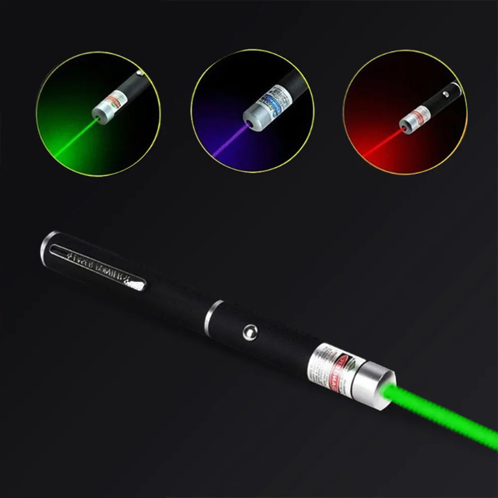 3 Packs 900 Mile Laser Pointer Pen Green Blue Red Light Visible Beam Laser