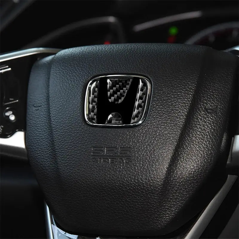 Carbon Fiber Car Steering Wheel Sticker - Assortique