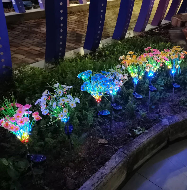 Solar Garden LED Flower Lights