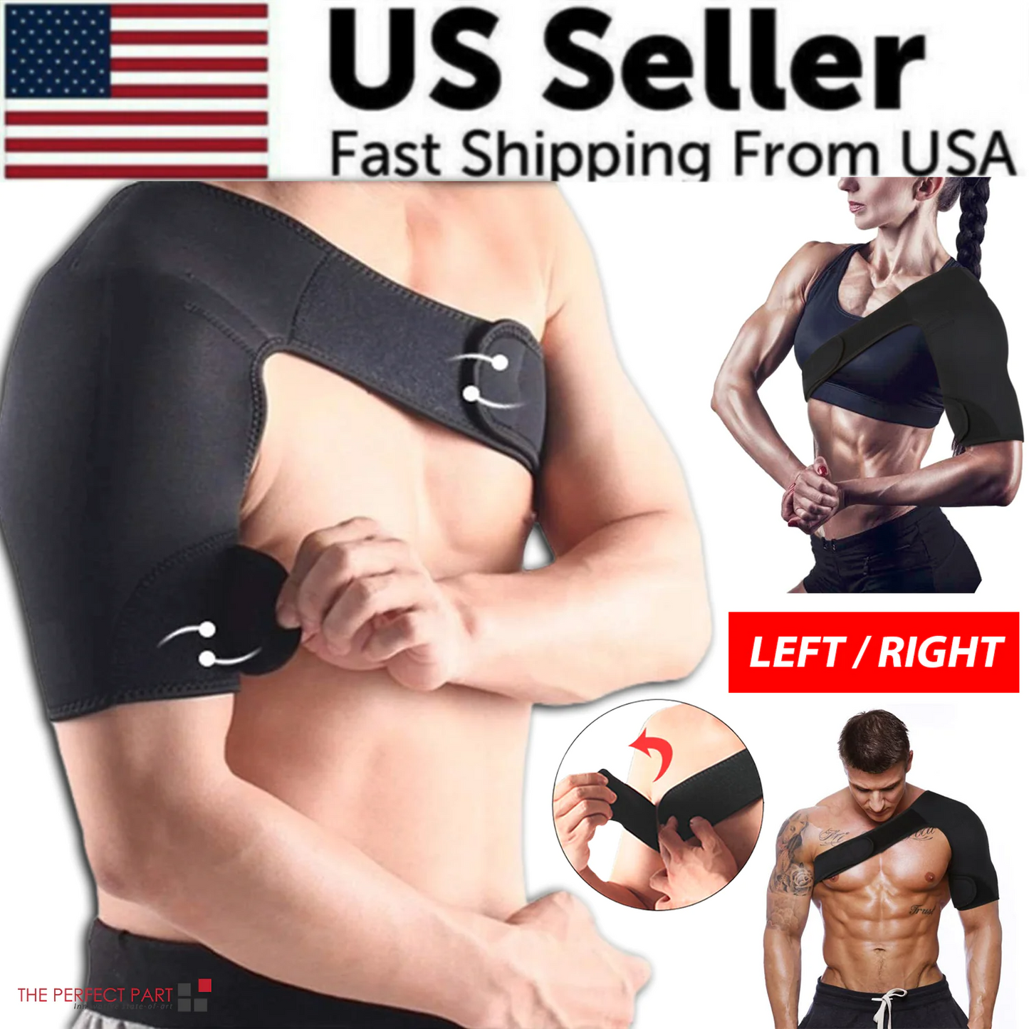 Rotator Cuff Shoulder Support Brace – Pain Relief & Compression