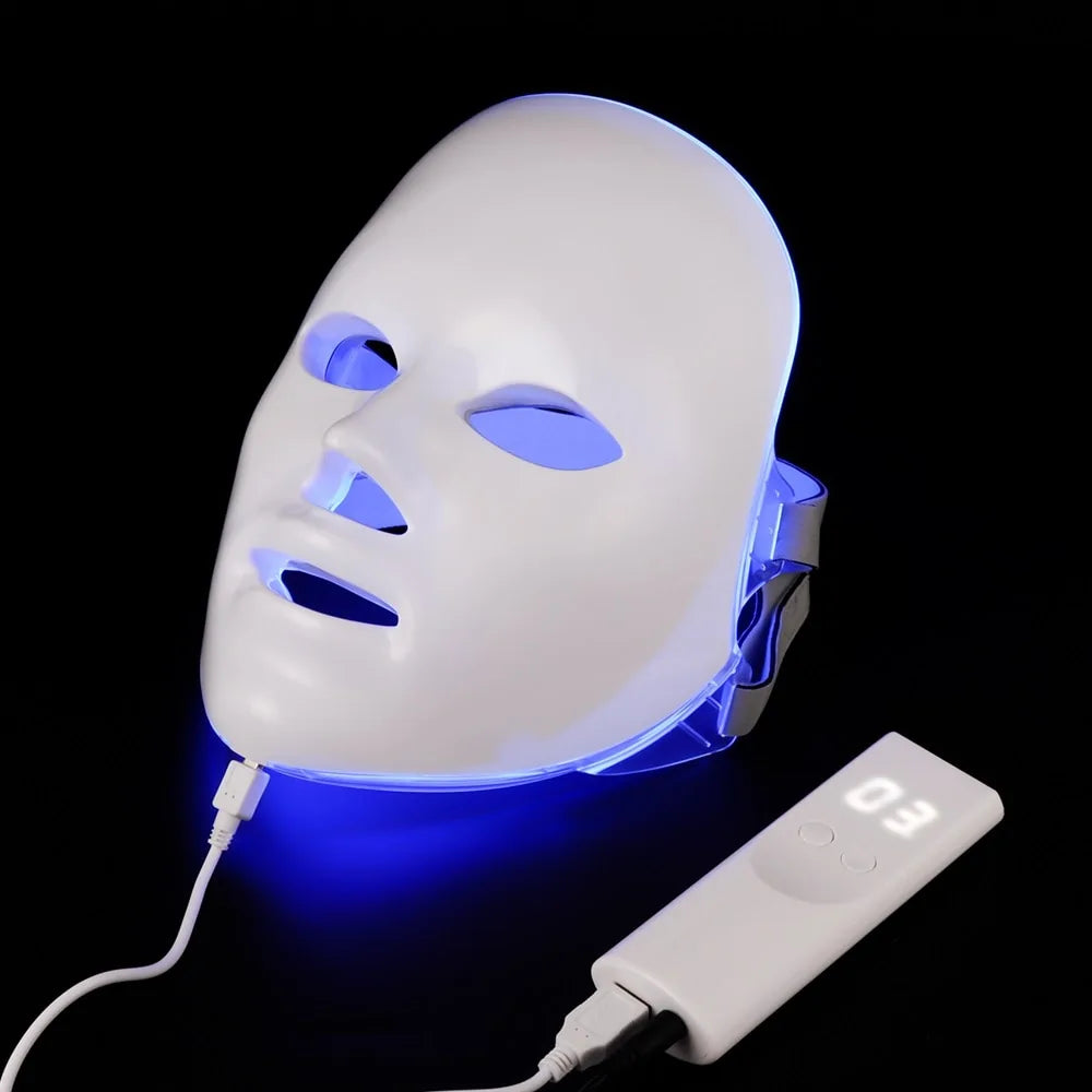 7 Color LED Photon Therapy Facial Mask