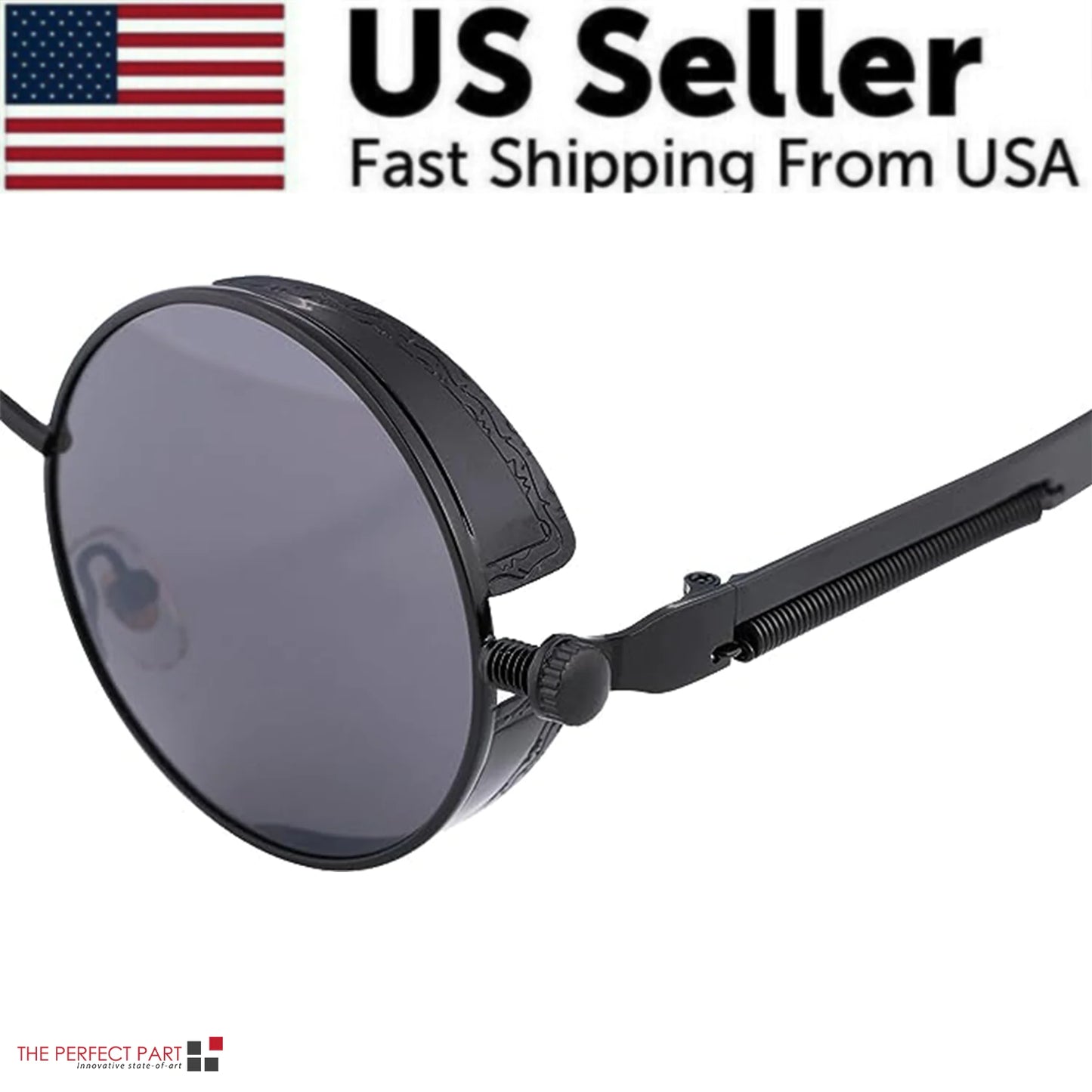 Retro Round Polarized Sunglasses- Men & Women