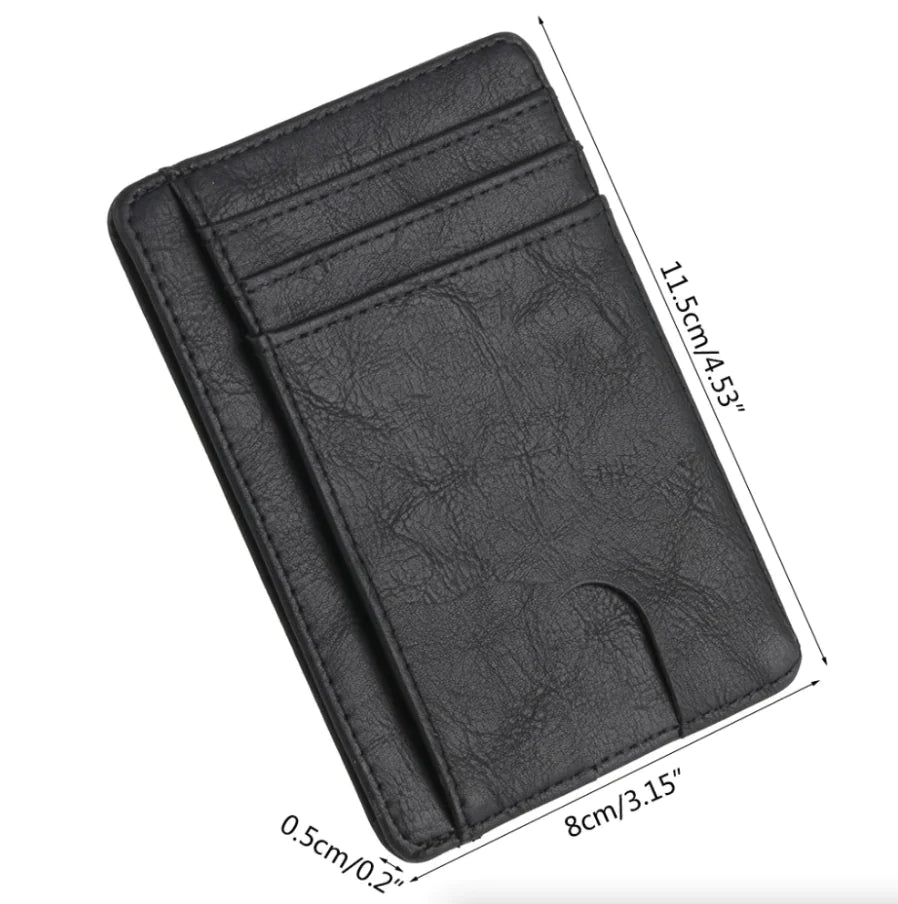 Slim RFID Leather Wallet – Minimalist & Secure