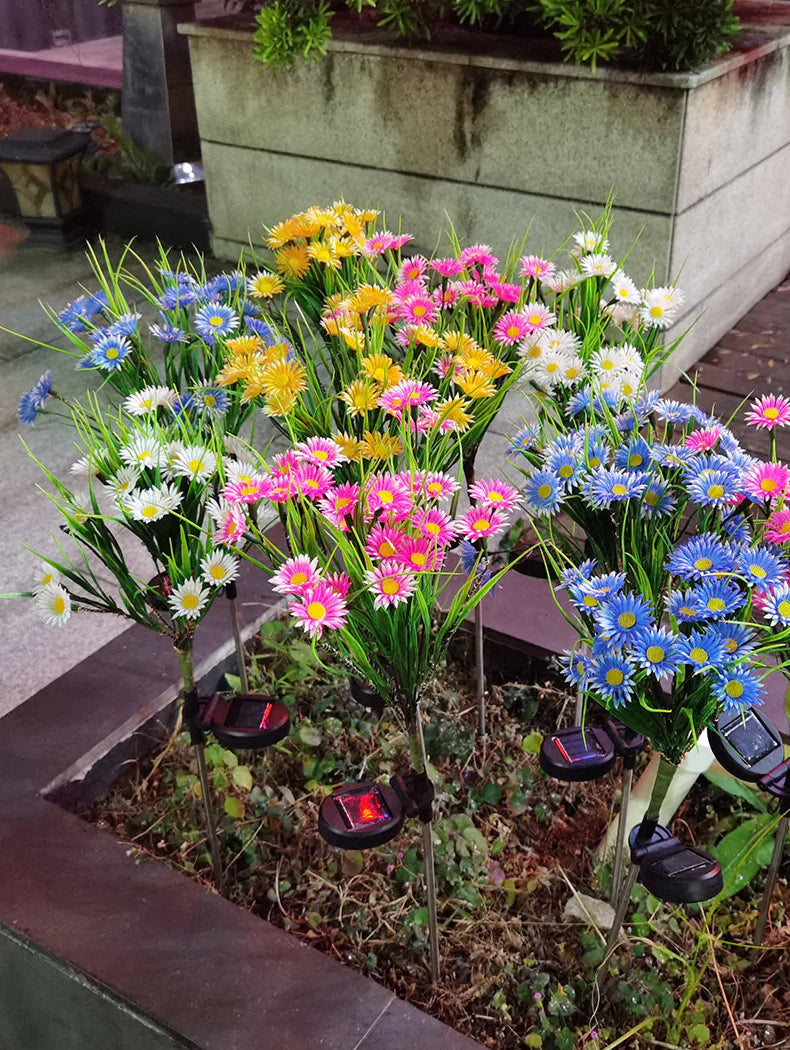 Solar Garden LED Flower Lights