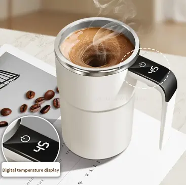 Innovative Automatic Magnetic Self-Stirring Mug