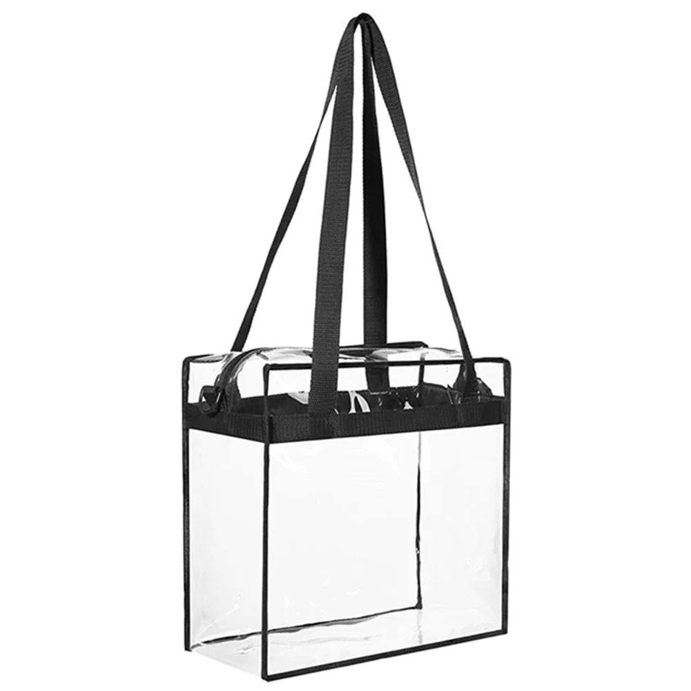 2x Clear PVC Tote Bags – Stadium-Ready & Stylish