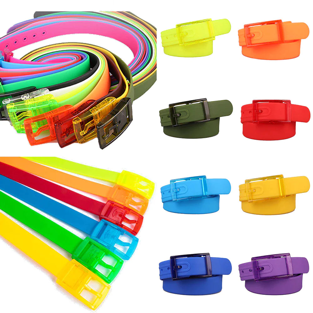 Adjustable Cut to Fit Rubber Plastic Jelly Silicone Belt