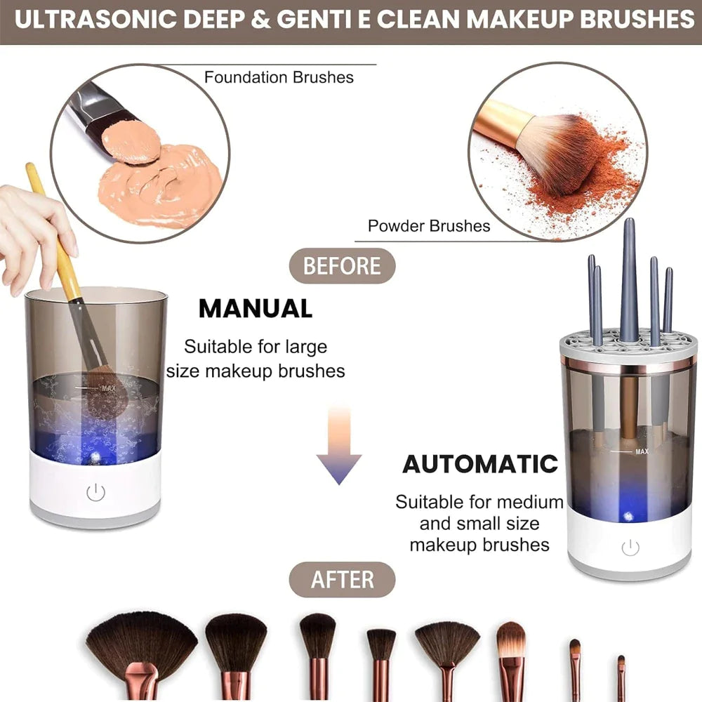 Automatic Brush Cleaner Electric Makeup Brush Cleaning Machine