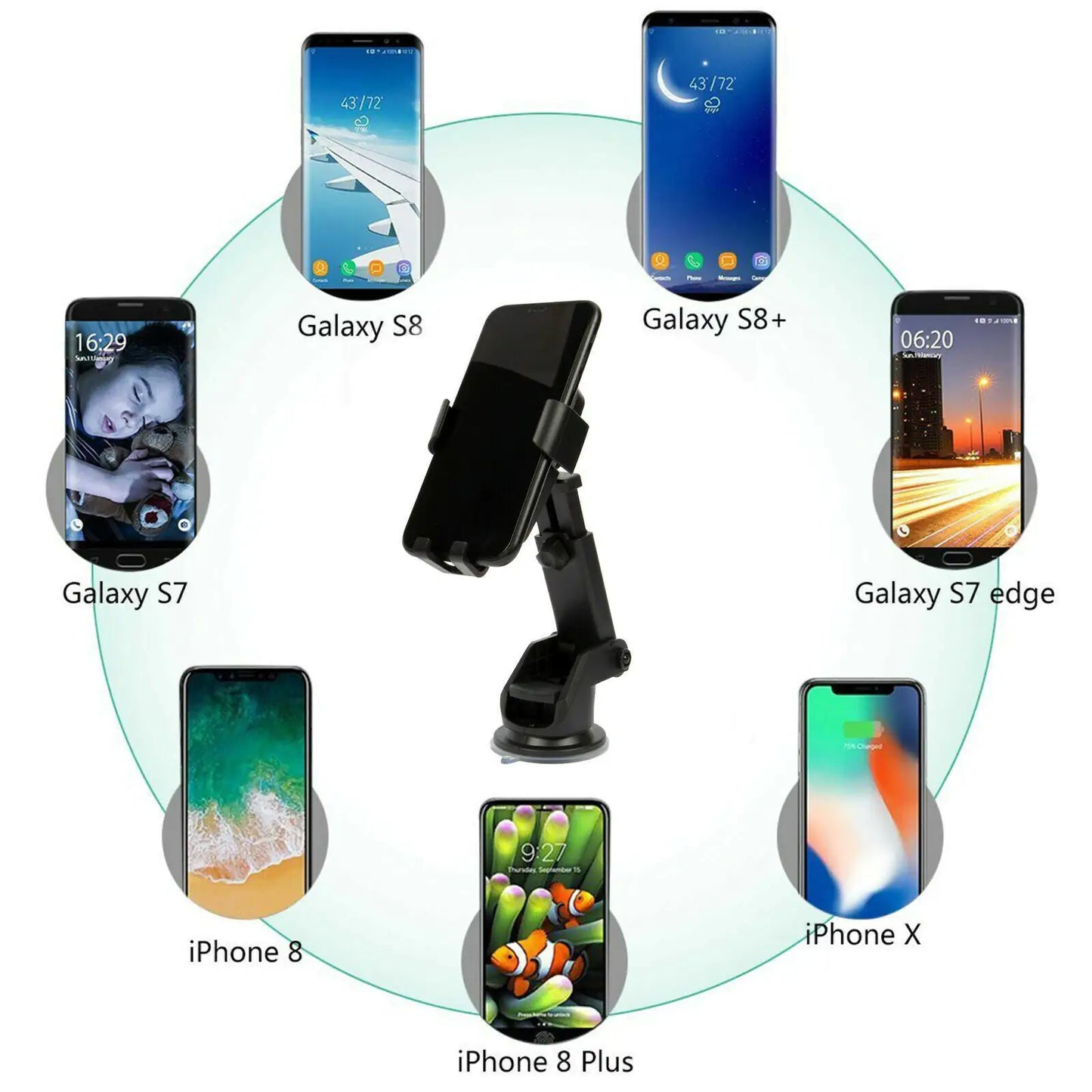 Qi Wireless Fast Charger Stand 2 in 1 For Cell Phone