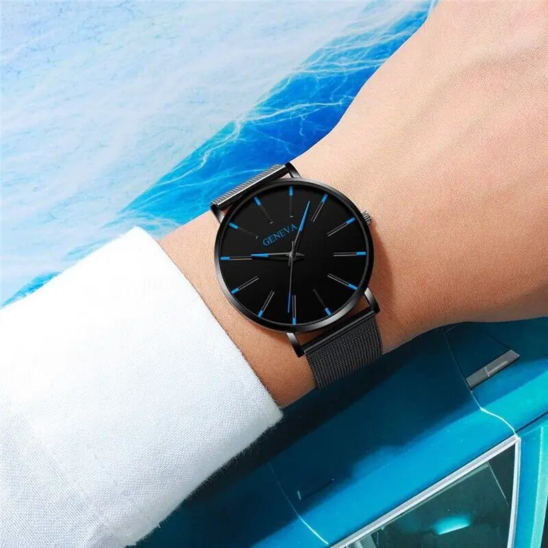 Waterproof Men's Watch Stainless Steel Quartz