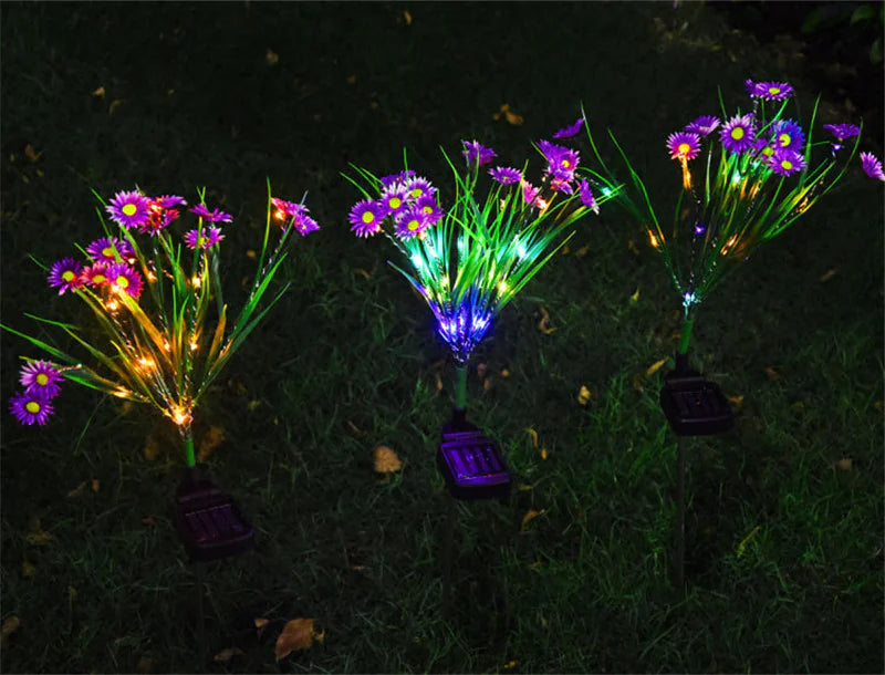 Solar Garden LED Flower Lights