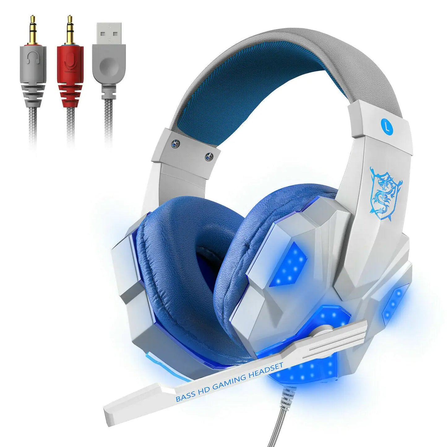 3.5mm Gaming Headset LED Headphones